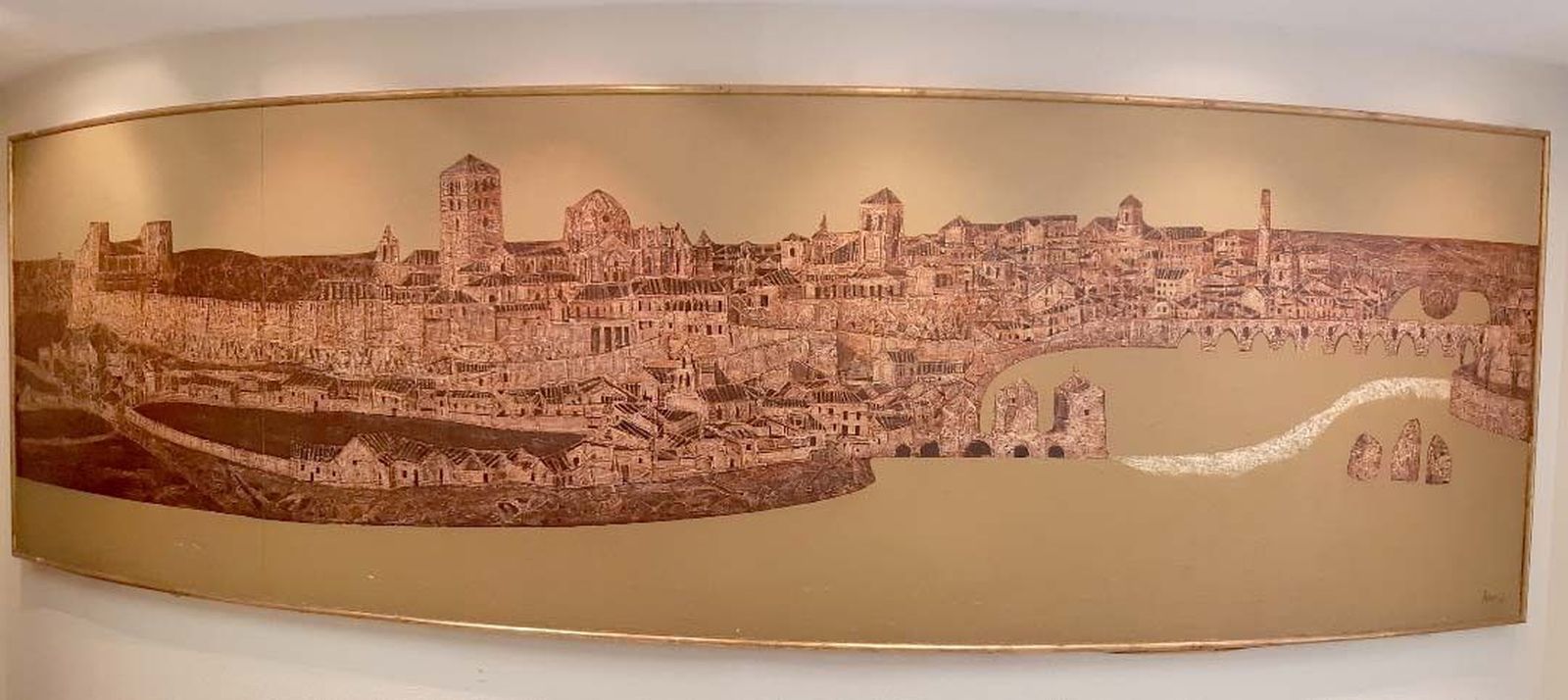 El BBVA cede al Ayuntamiento de Zamora una pintura monumental de Antonio Pedrero