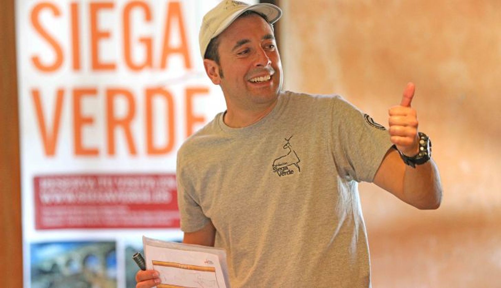 El coordinador del Yacimiento de Siega Verde, Alejandro Fonseca