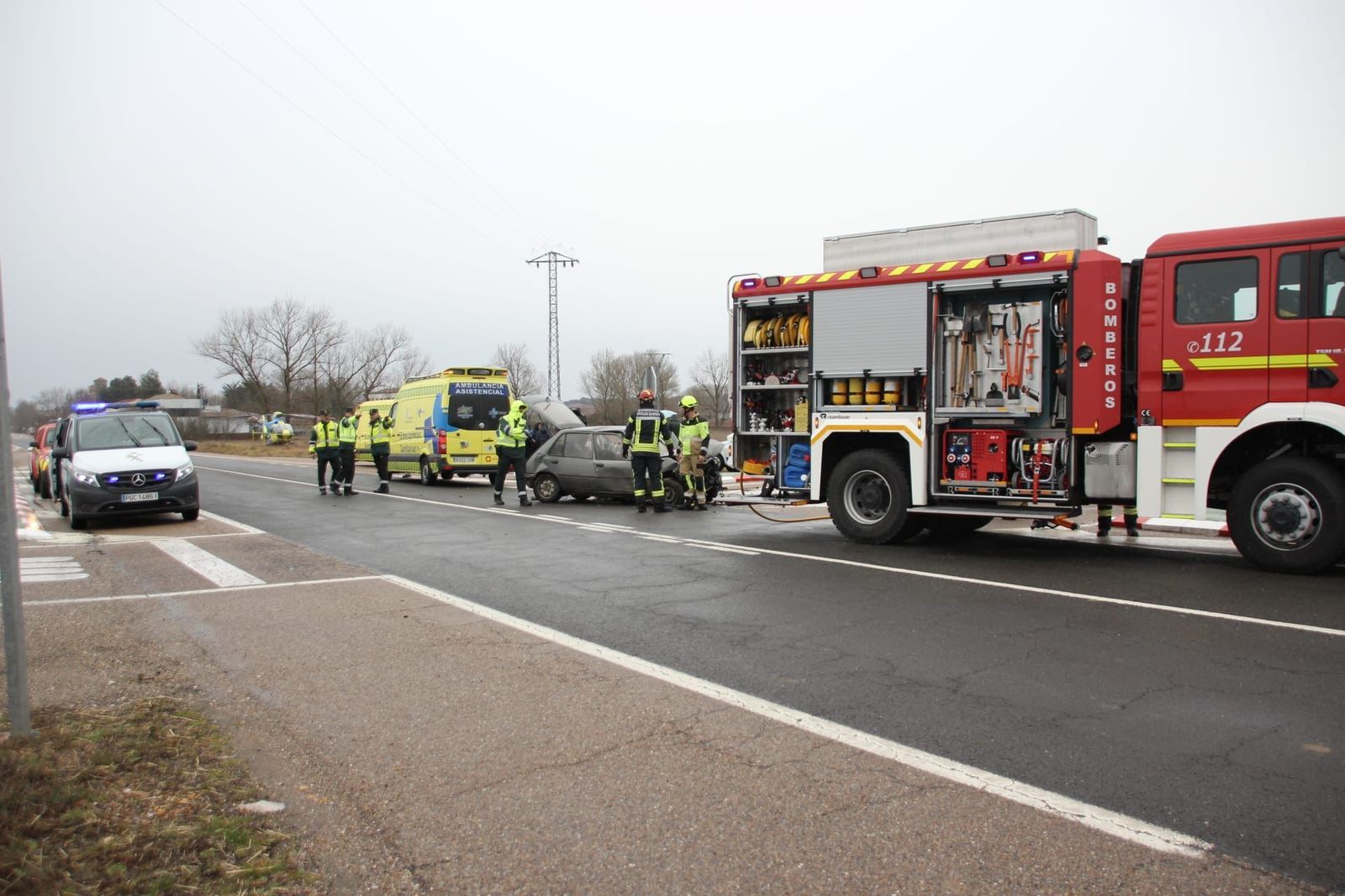 Accidente de tráfico en Calzada de Don Diego. Foto de archivo