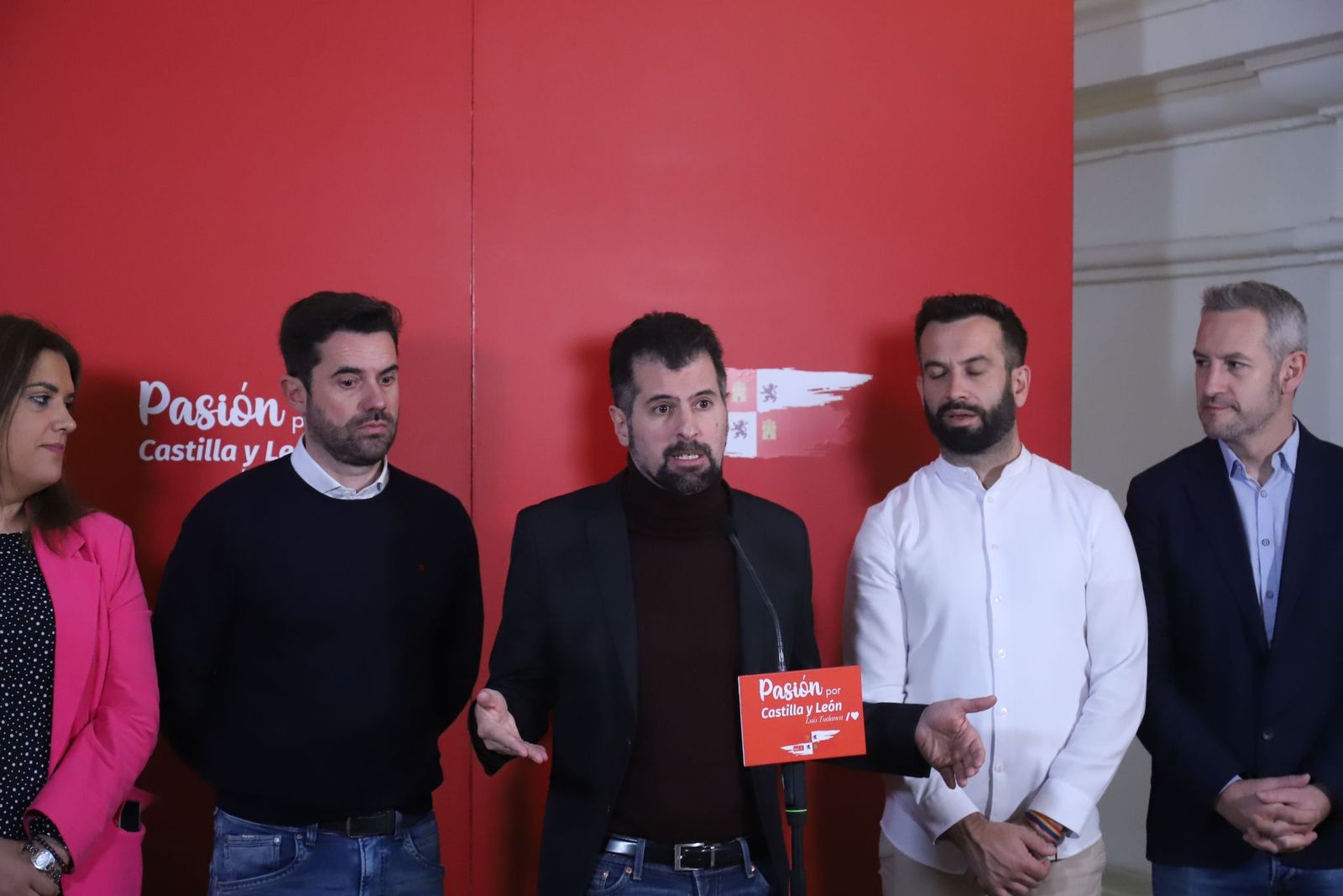 Luis Tudanca durante el Consejo de Alcaldes