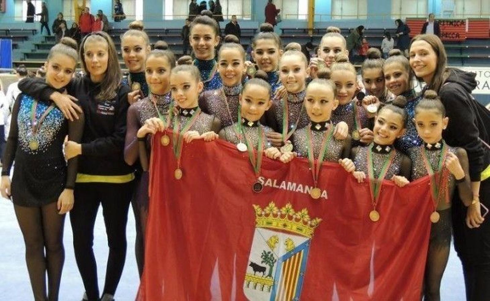 Exitosa primera competición oficial del Club Rítmica Salamanca
