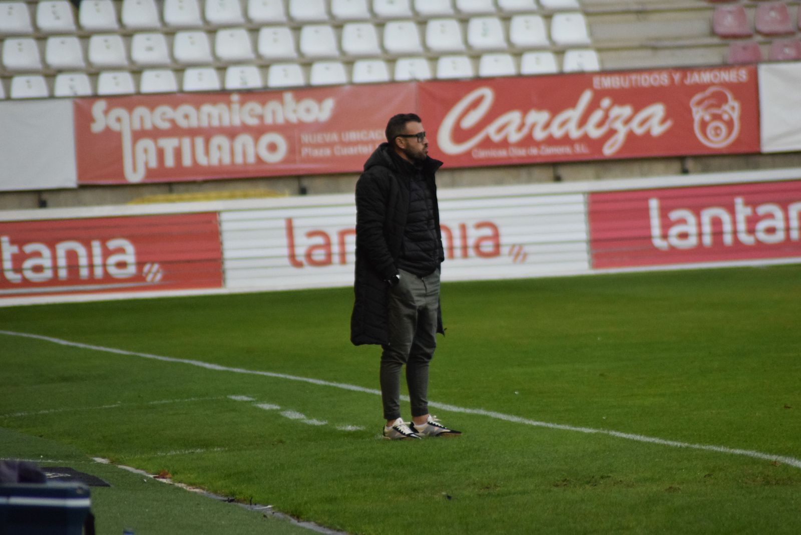Yago Iglesias durante el Zamora CF - Guijuelo