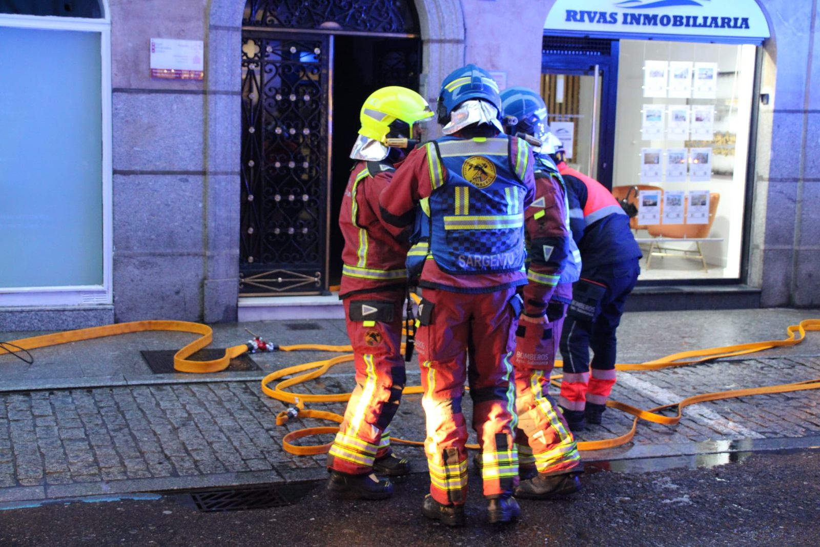Incendio de una caldera en la calle de Rector Tovar