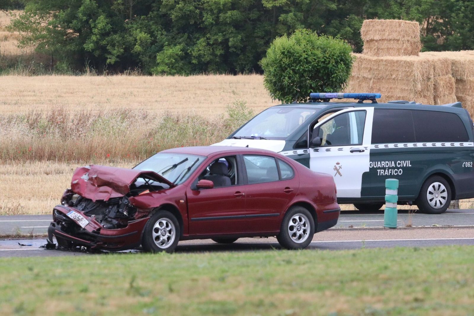 Accidente en la salida de Aldeatejada