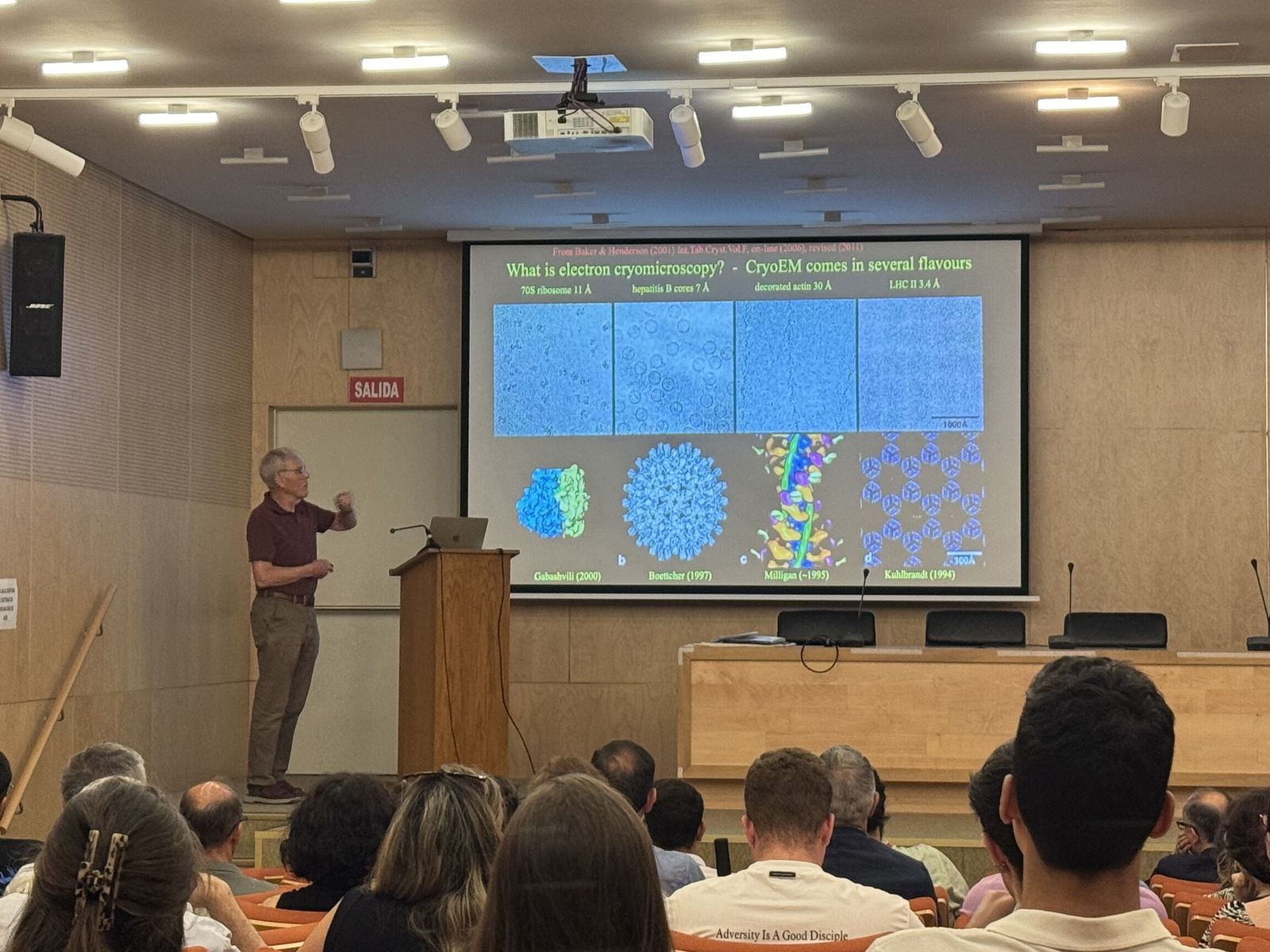 Richards Henderson, premio Nobel, visita Salamanca I Curso Internacional avanzado en Biofísica y Biología Estructural (BiophySAL)