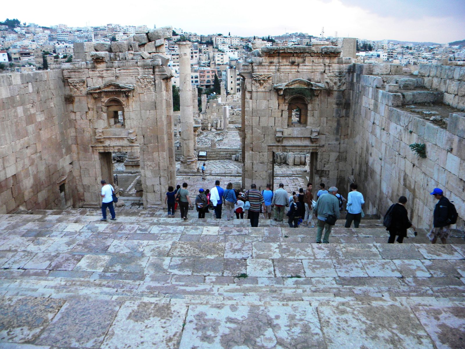 3. Jordan, Jerash (Gerasa). Inside the old city and view toward the actual city