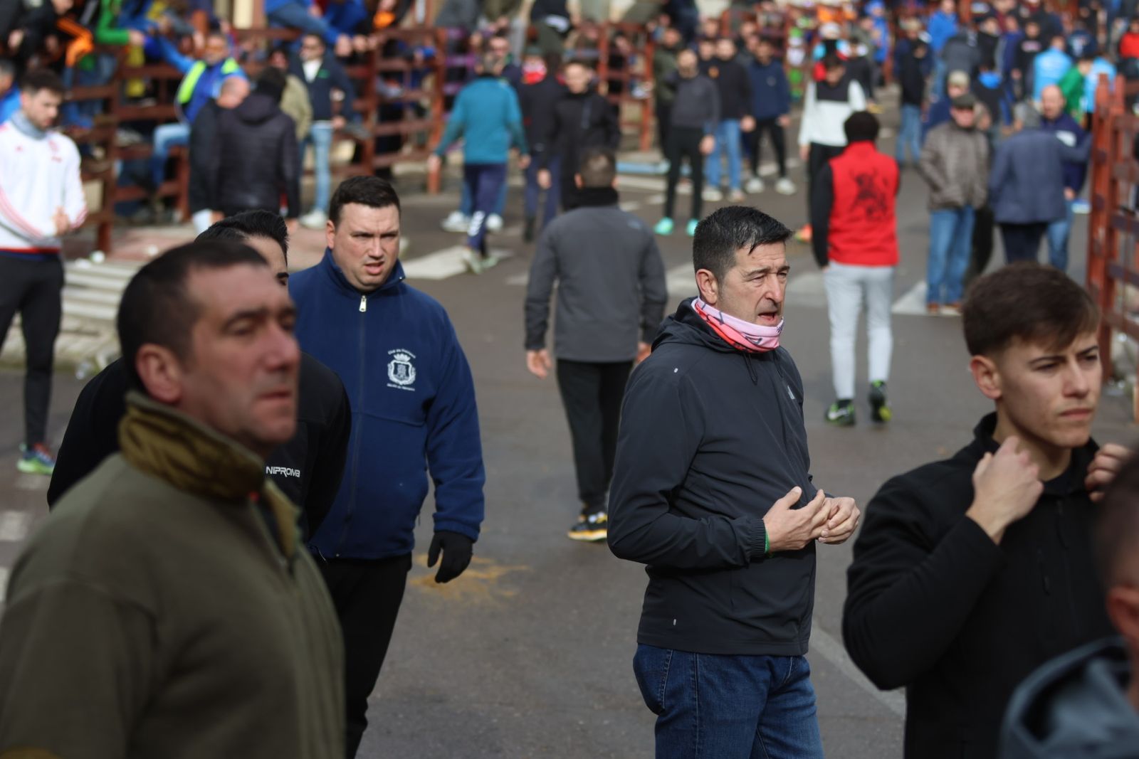 Ambiente del Encierro tradicional del lunes 17 de febrero