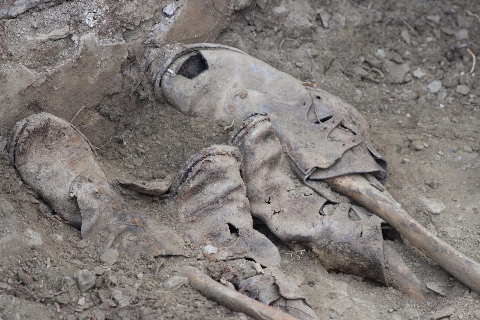 Restos encontrados de personas que fueron asesinadas