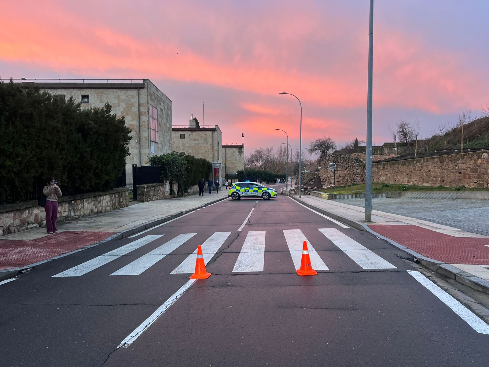Caída de parte de la muralla en la Vaguada de la Palma