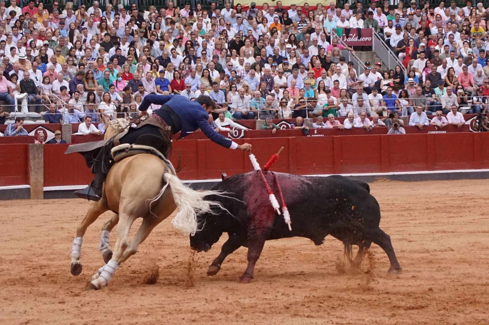 Exhibición de rejoneo en La Glorieta a cargo de Diego Ventura, Rui Fernandes y Sergio Galán