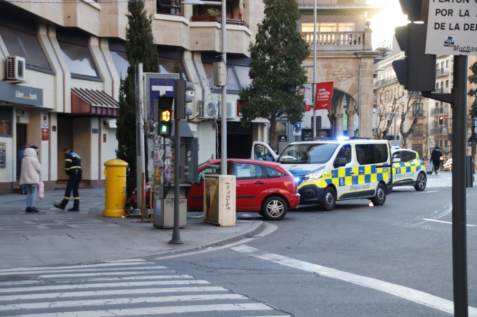 Colisión en la Puerta de Zamora.