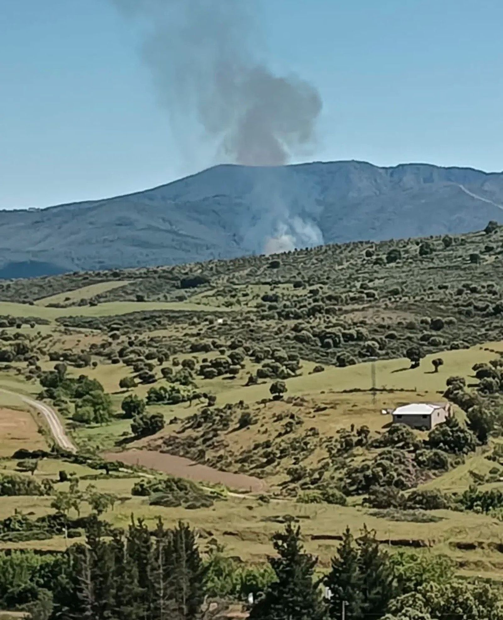Se declara un incendio forestal en Serradilla del Arroyo (Salamanca)
