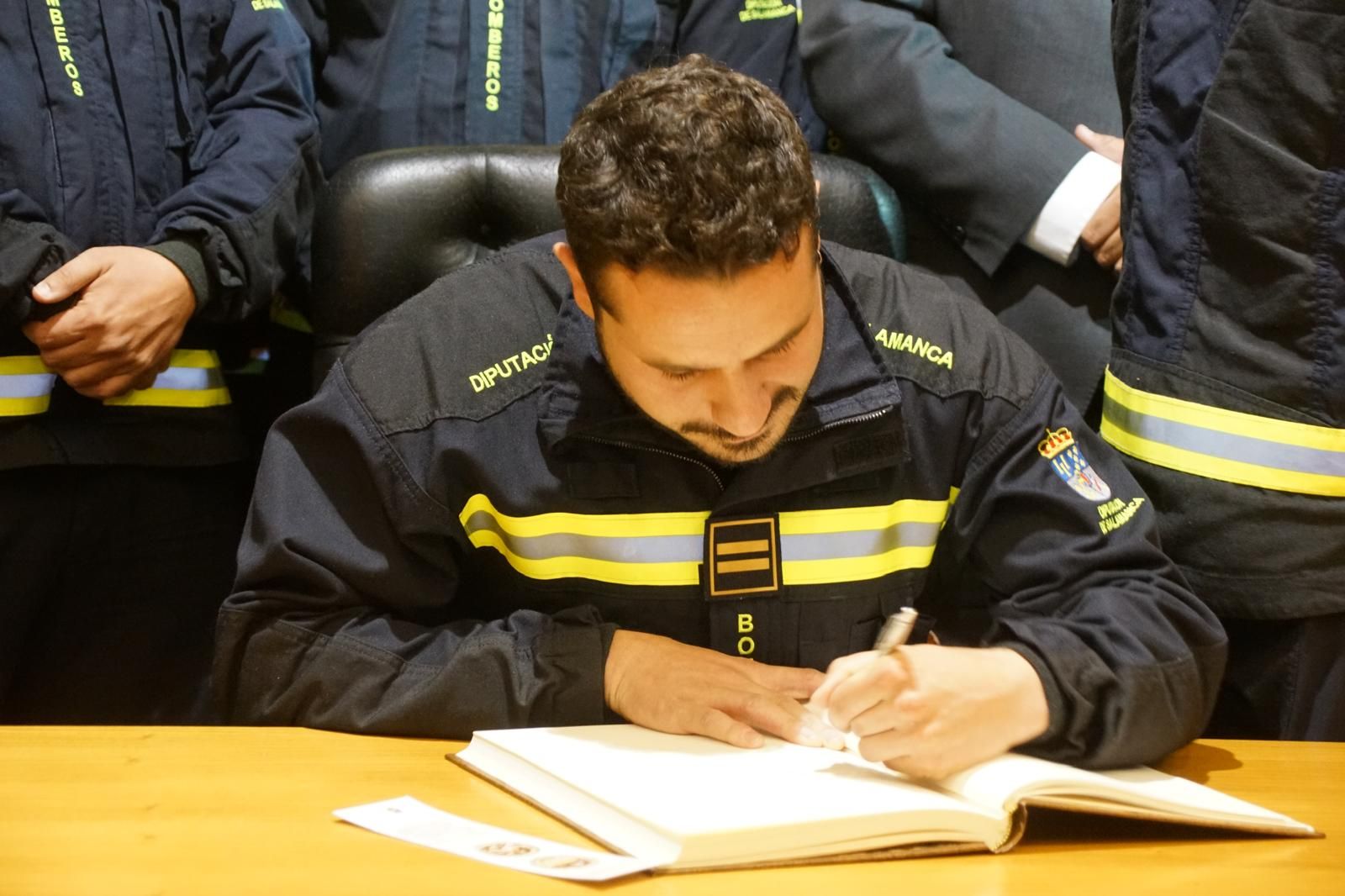 Los Bomberos de la Diputación dan voz al pregón de las fiestas de Alba de Tormes