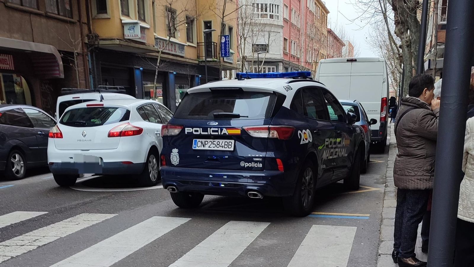 La Policía Nacional en el lugar de los hechos
