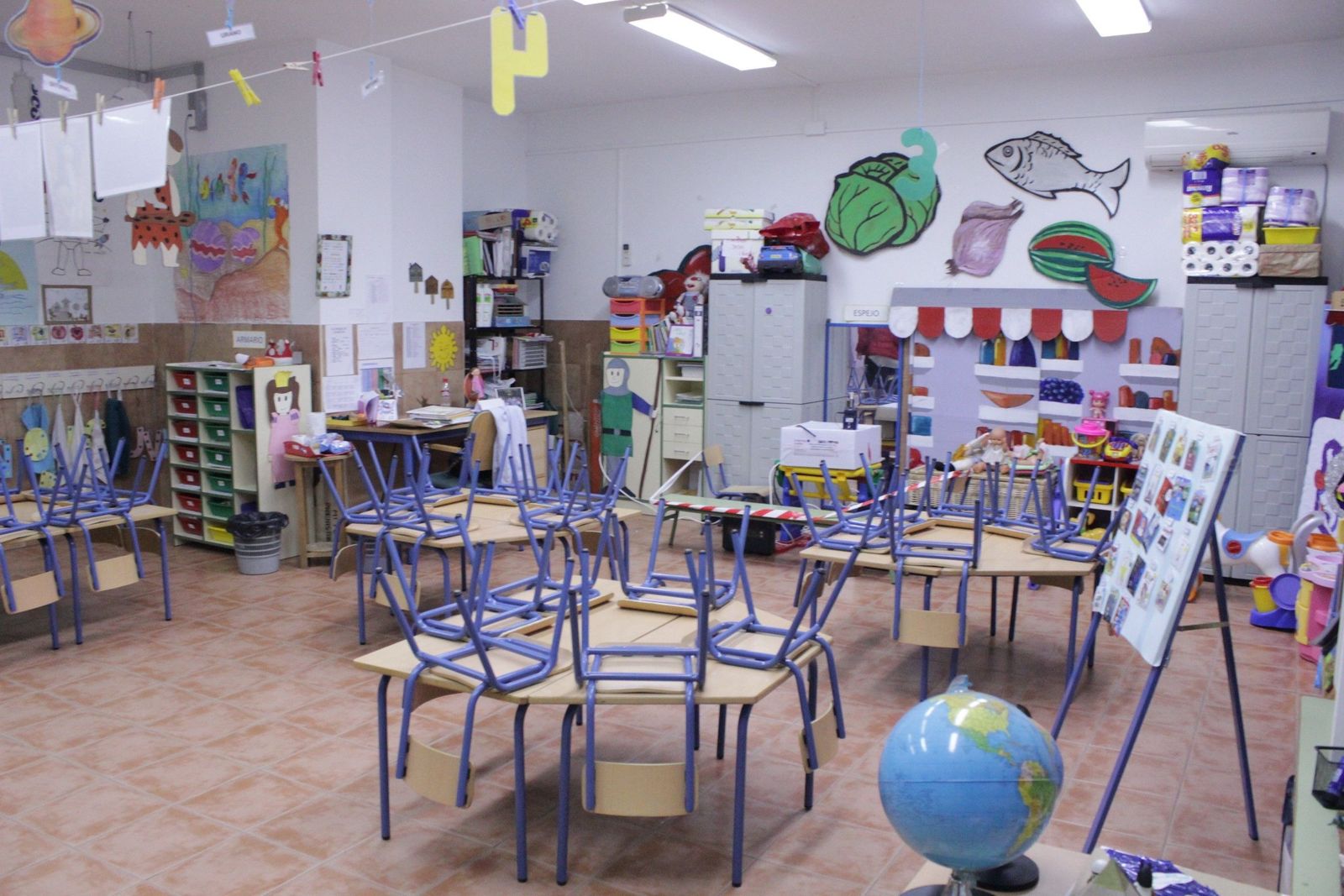 Aulas de educación infantil. Foto de archivo Aulas de educación infantil. Foto de archivo