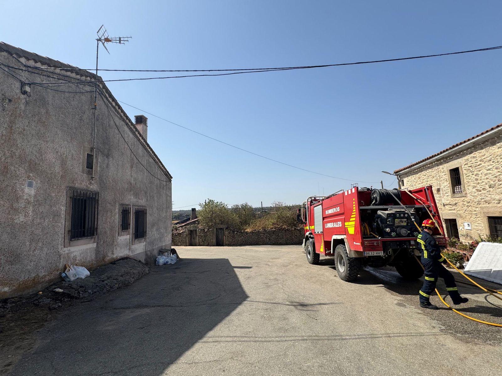Así han quedado las zonas quemadas durante el incendio de Cipérez