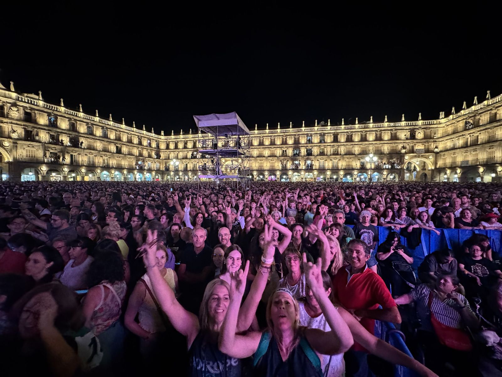 Concierto de Europe en la Plaza Mayor