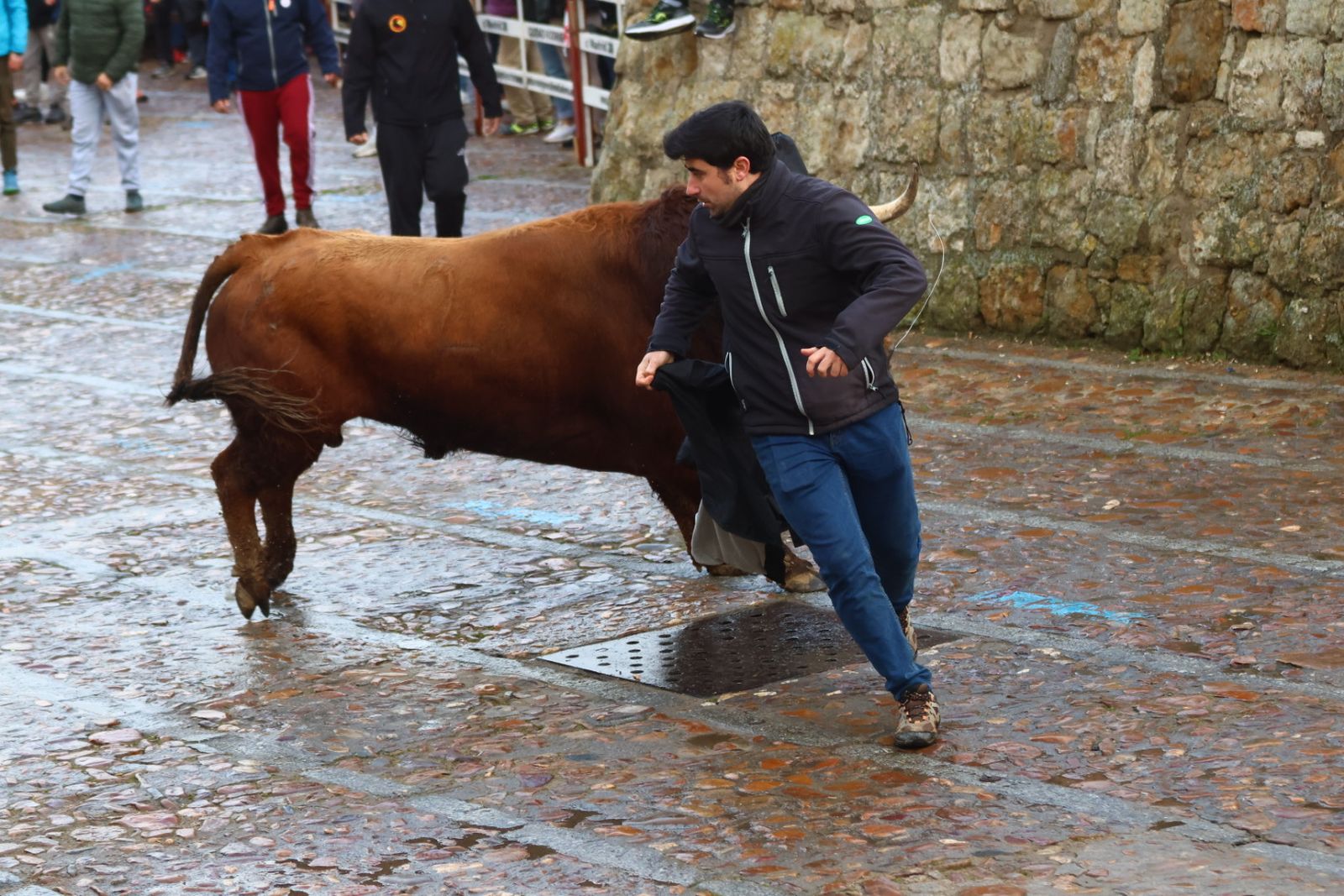 Toro del aguardiente en la mañana de martes del Carnaval del Toro 2026