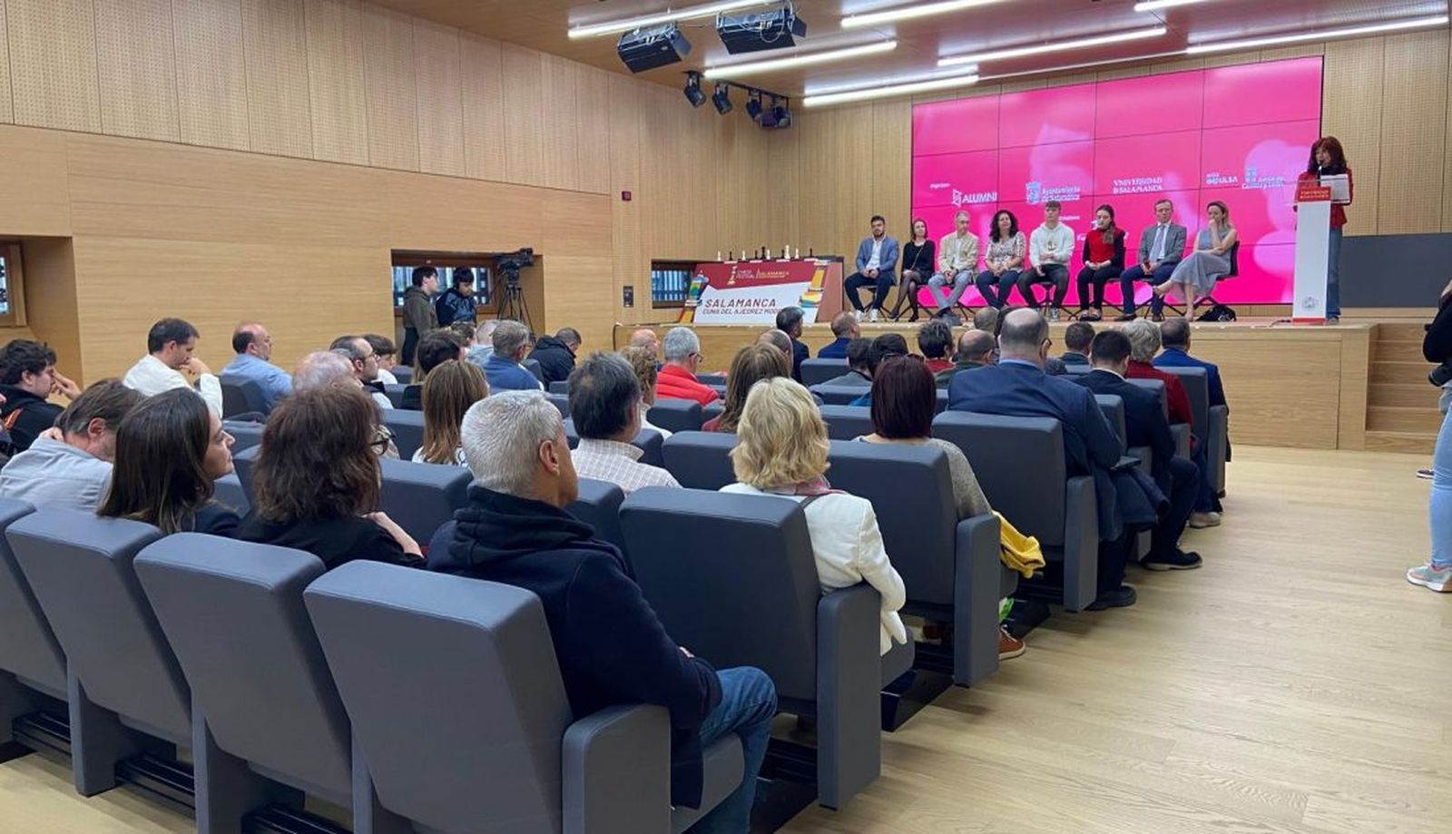 Acto inaugural del Torneo Magistral del VII Festival “Salamanca cuna del ajedrez moderno”