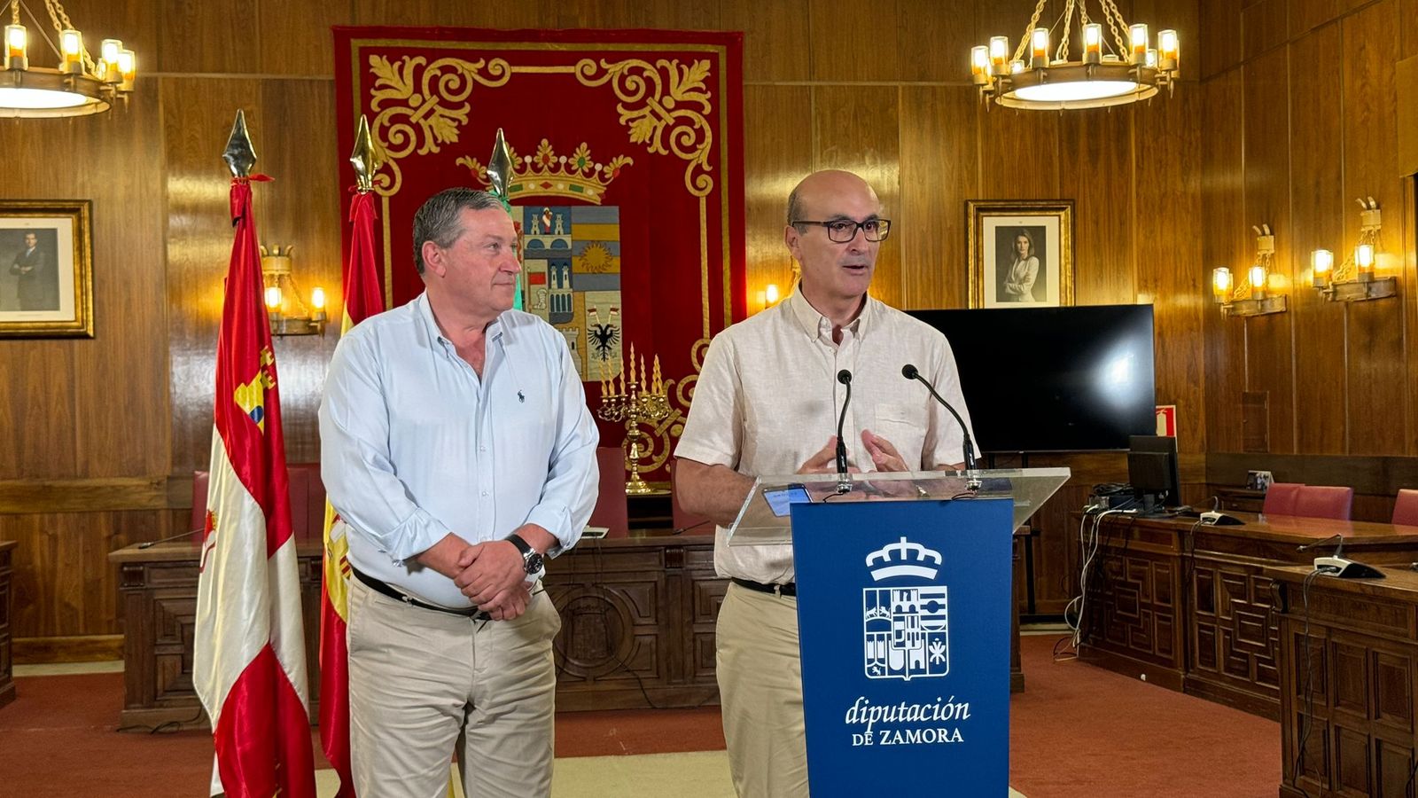 Visita institucional de Fernando Prada a la Diputación de Zamora.