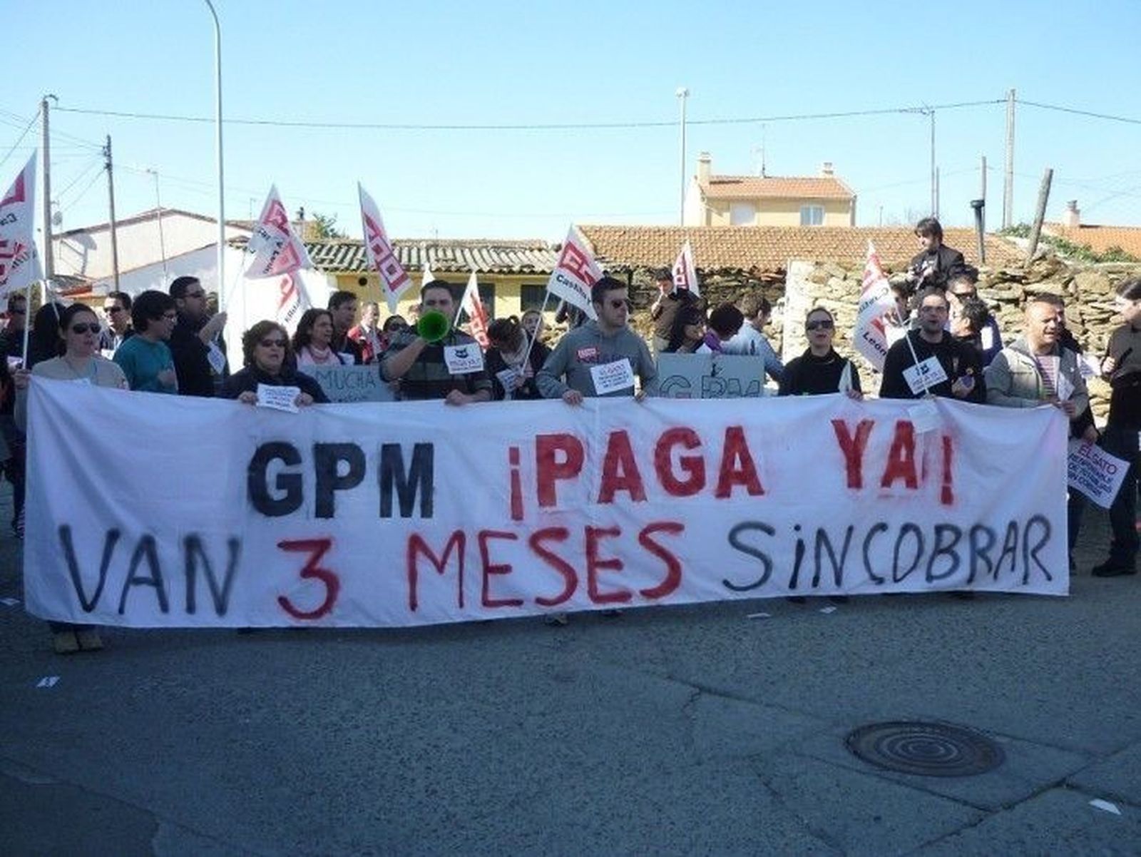 Los trabajadores de GPM se vuelven a manifestar por el impago de sus salarios