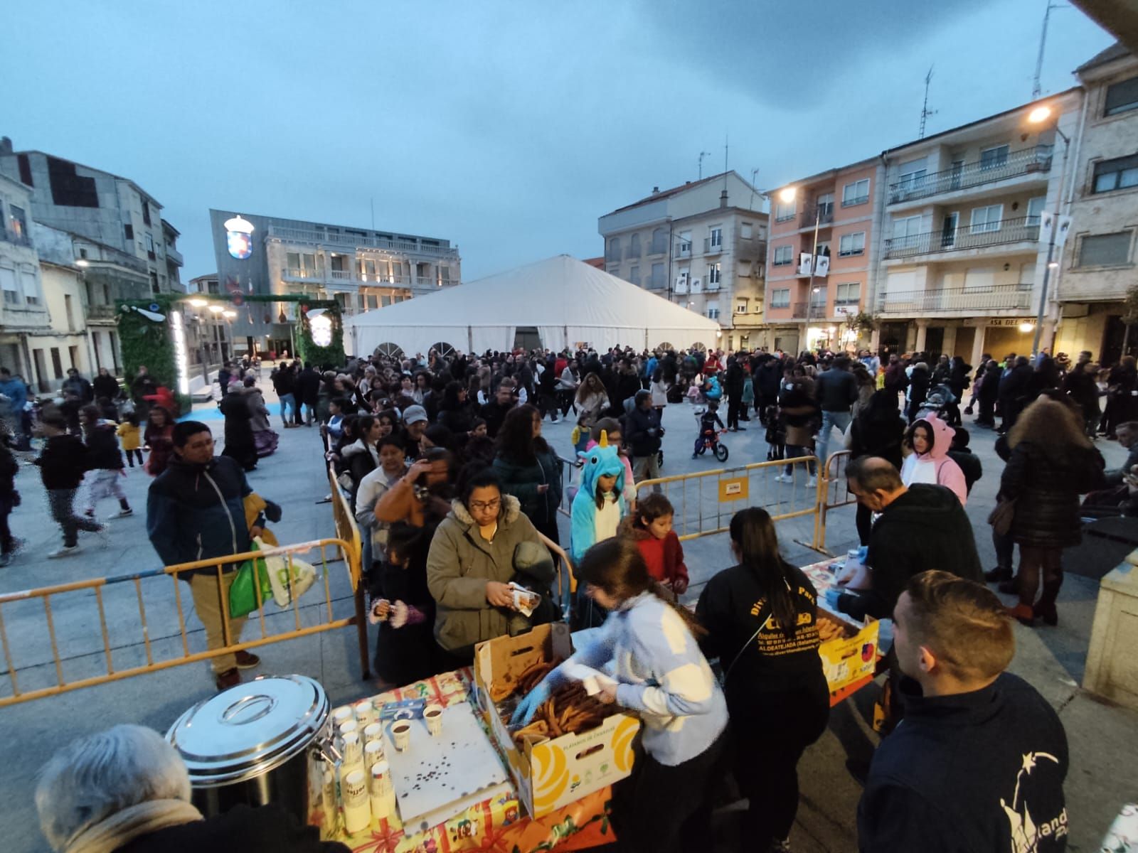Chocolatada solidaria en Guijuelo