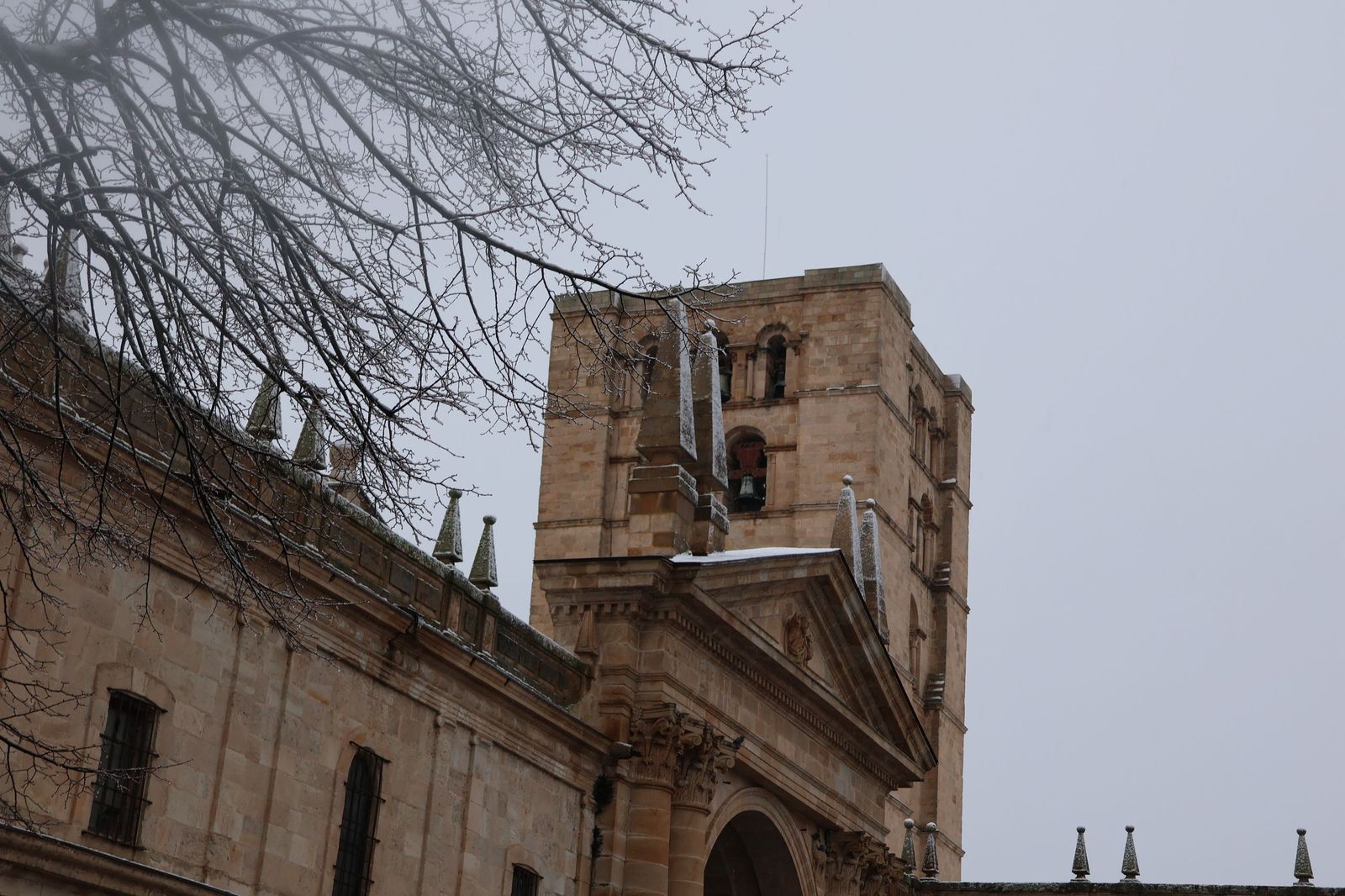 GALERÍA | Nieve en Zamora capital este miércoles