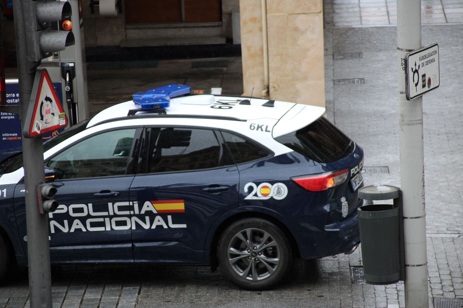 Coche Policía Nacional .Foto de archivo