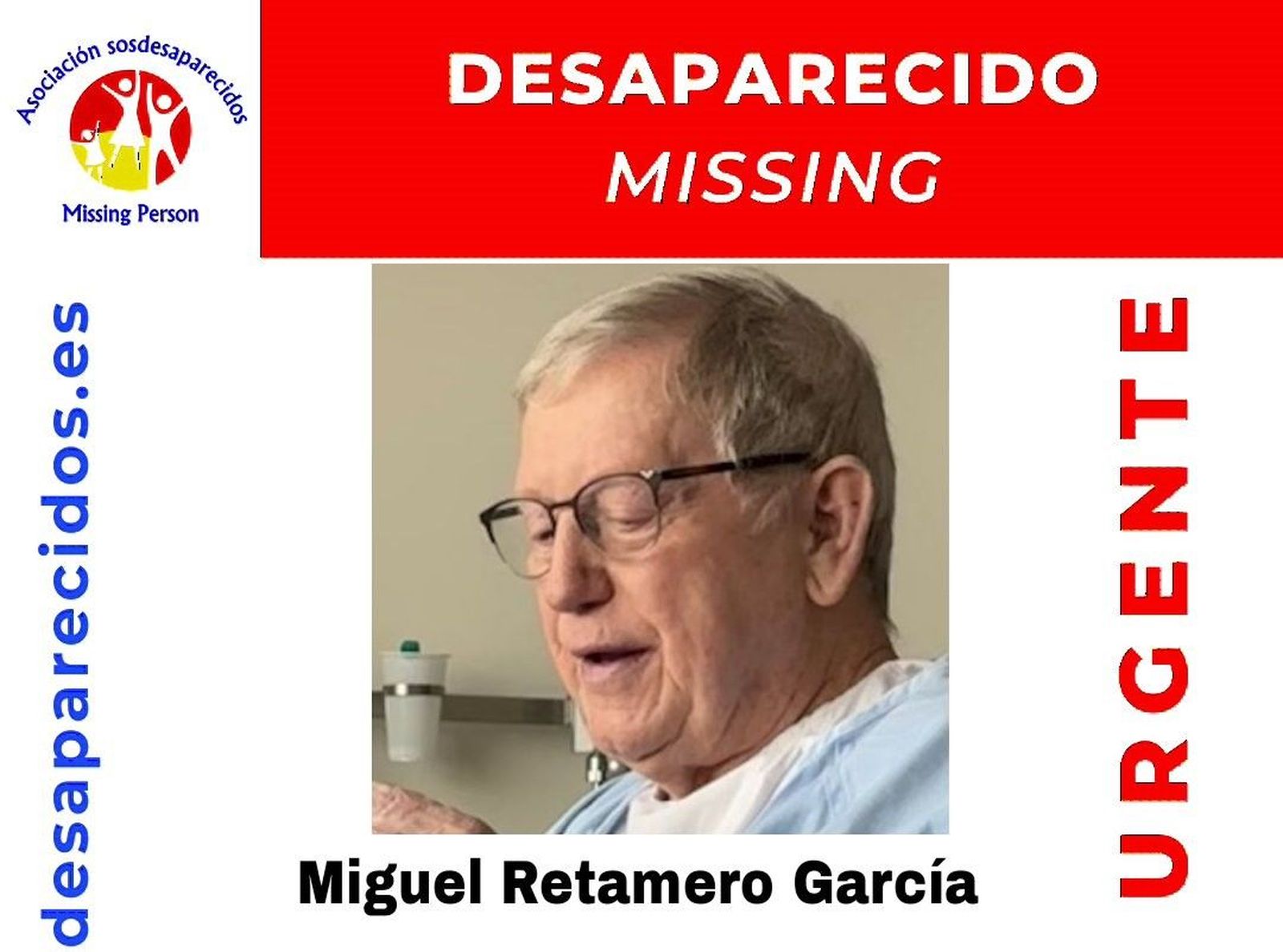 Se busca en Valladolid a un hombre de 88 años que desapareció este sábado Se busca en Valladolid a un hombre de 88 años que desapareció este sábado