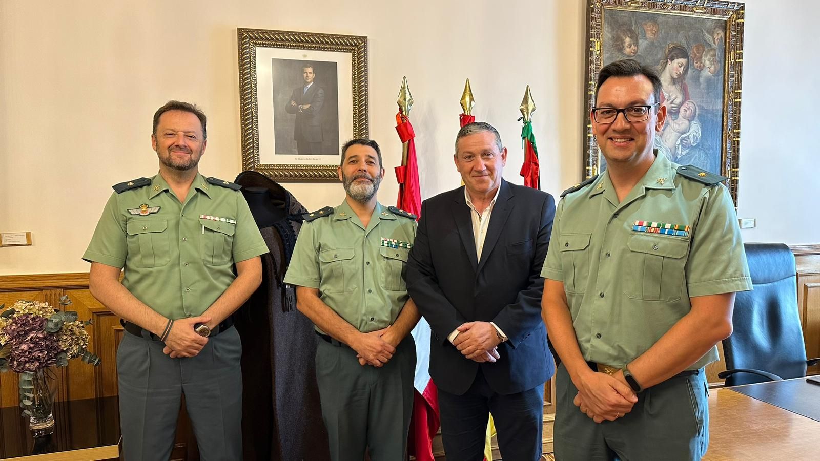 Imagen de la reunión entre la Diputación de Zamora y la Guardia Civil.