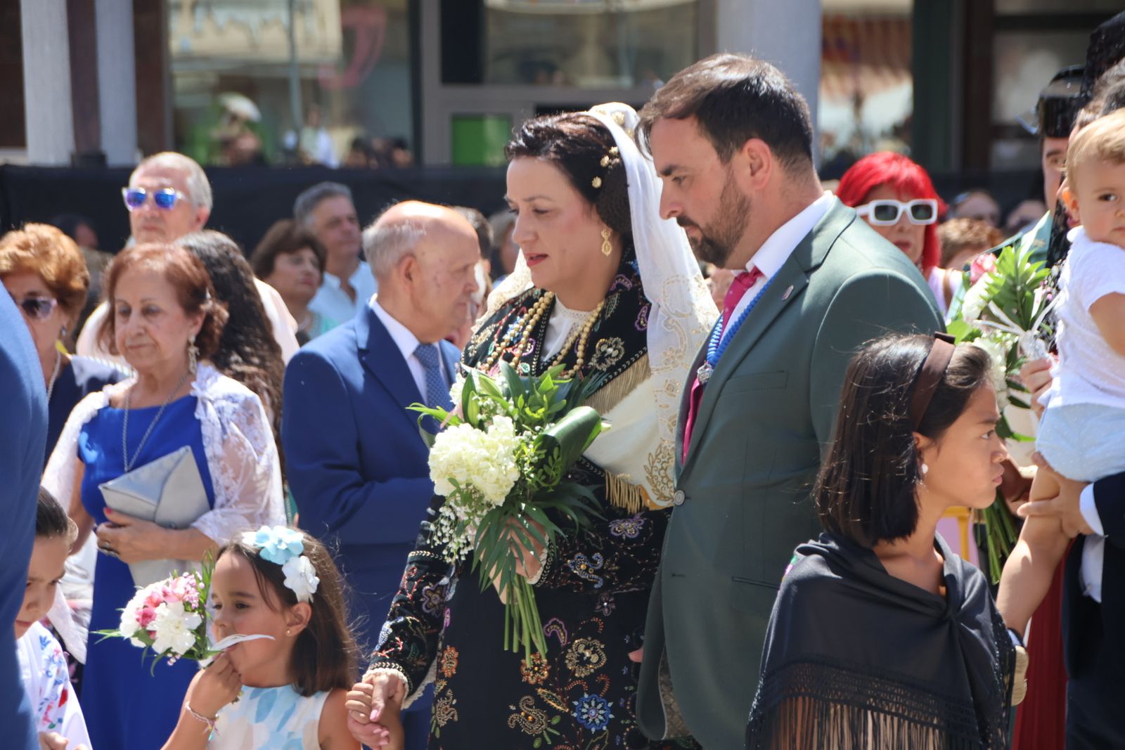 Procesión y ofrenda floral en honor de Nuestra Señora de la Asunción en Guijuelo