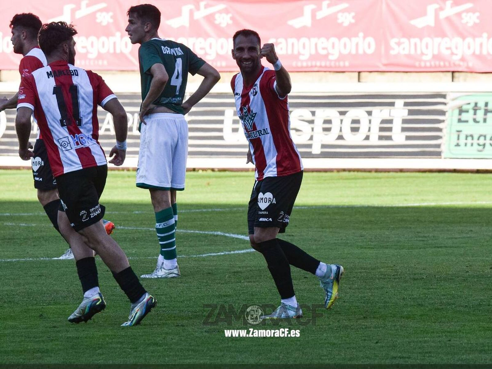 Pito Camacho celebrando un gol. Archivo. Foto Zamora CF Pito Camacho celebrando un gol. Archivo. Foto Zamora CF