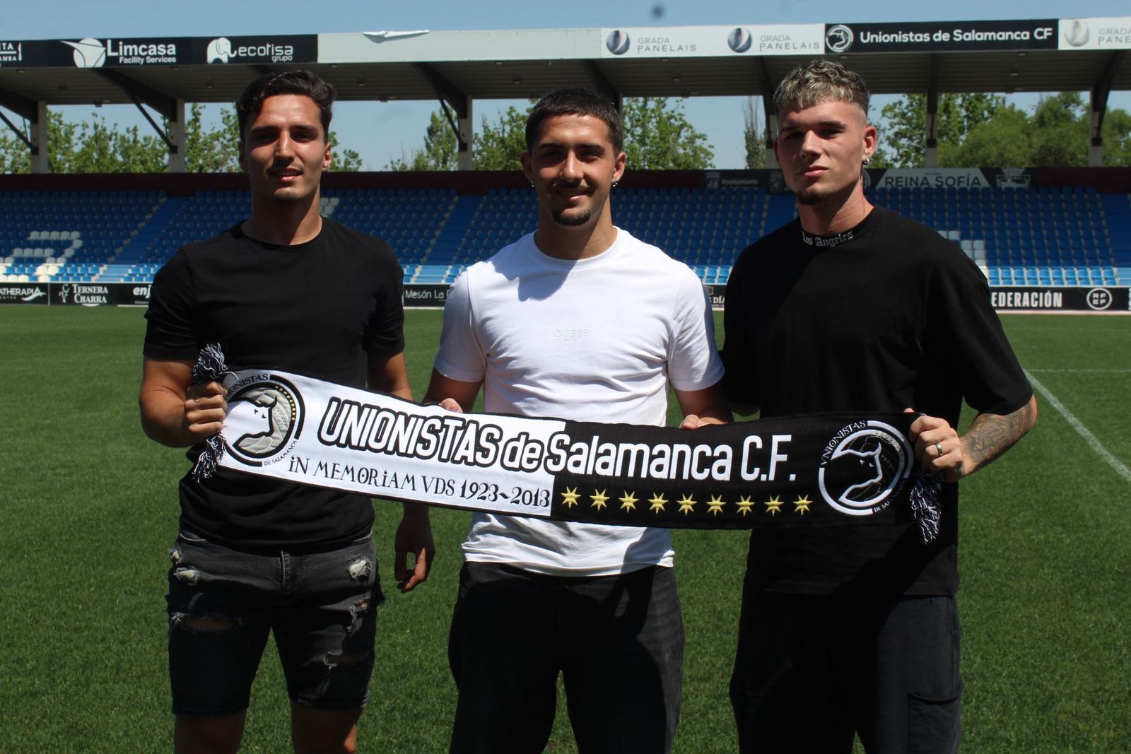 Presentación de Marco Coronas, Imanol Baz y Mikel García Serrano con Unionistas.