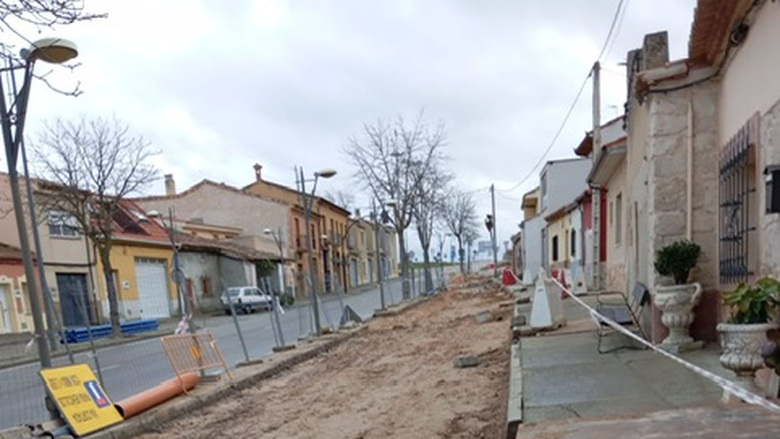 Obras en la calle Fermoselle