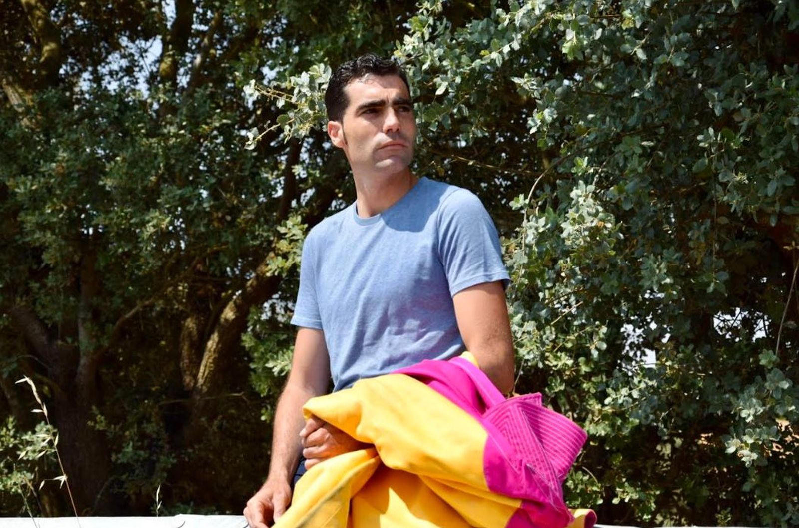 El novillero salmantino Juan Antonio Pérez Pinto ante su cita con Las Ventas