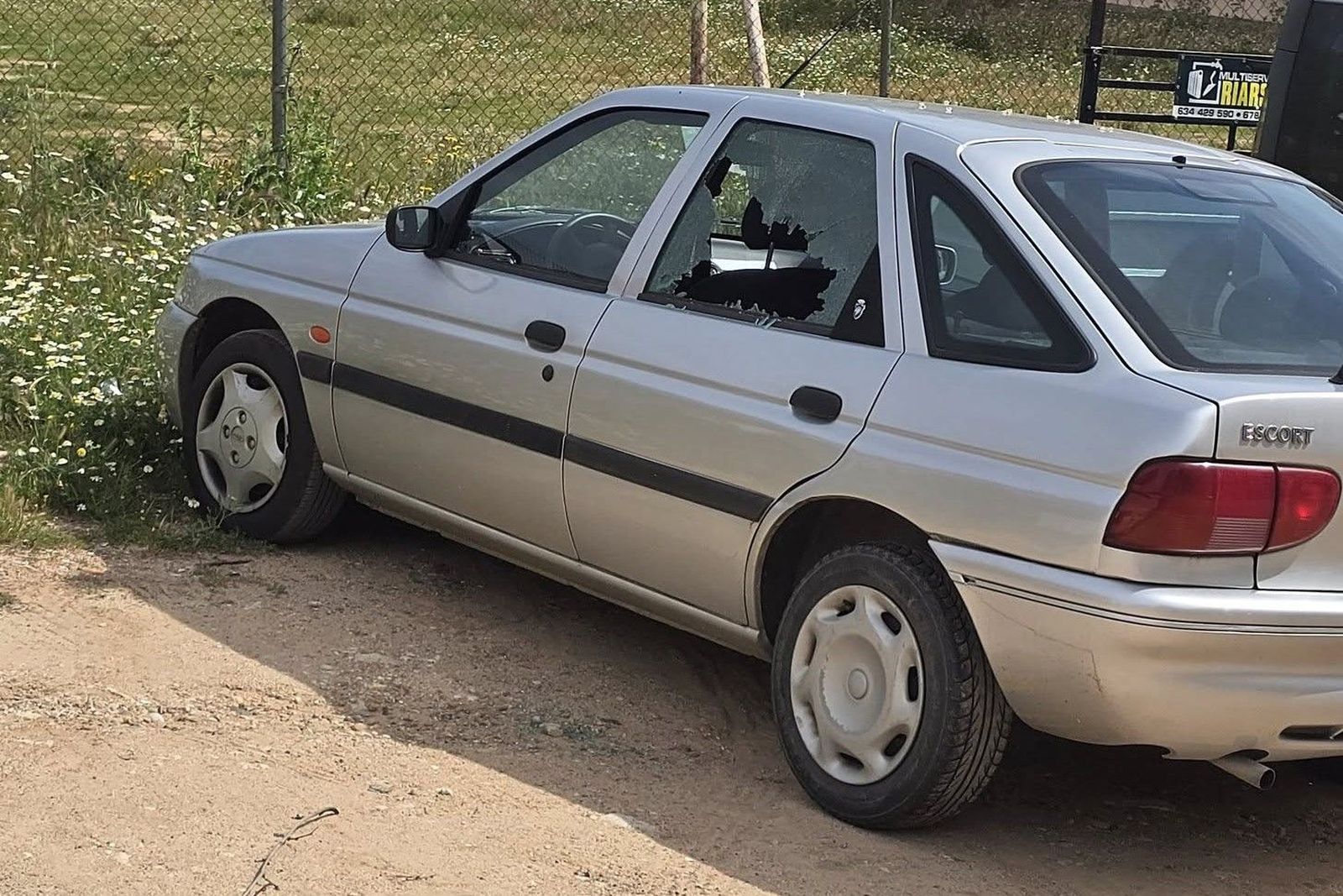 Nuevo intento de robo en el interior de un coche en Zamora capital. FOTO: REDES SOCIALES.
