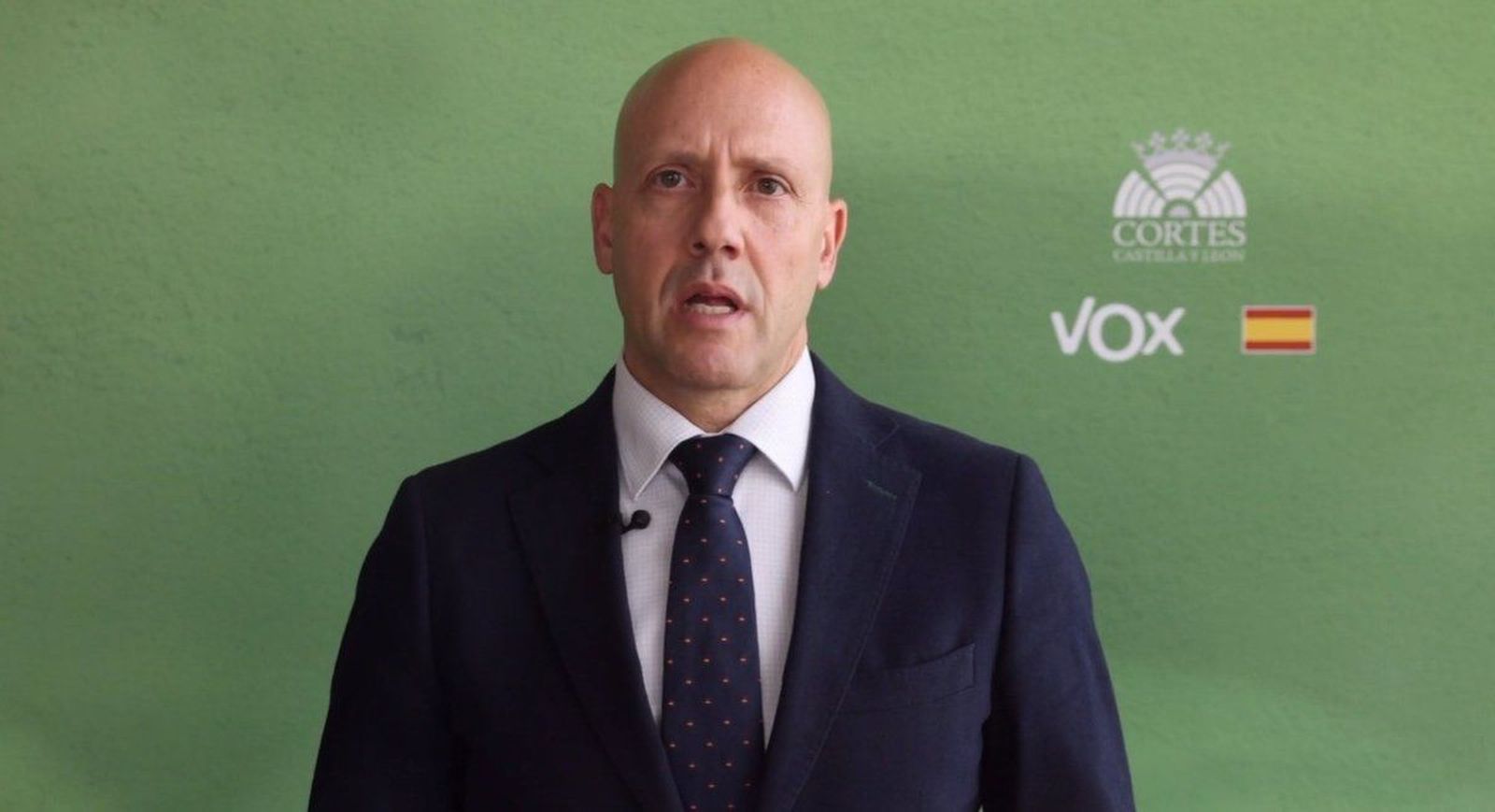 El exportavoz del Grupo Vox en las Cortes, Carlos Menéndez. E El exportavoz del Grupo Vox en las Cortes, Carlos Menéndez. E