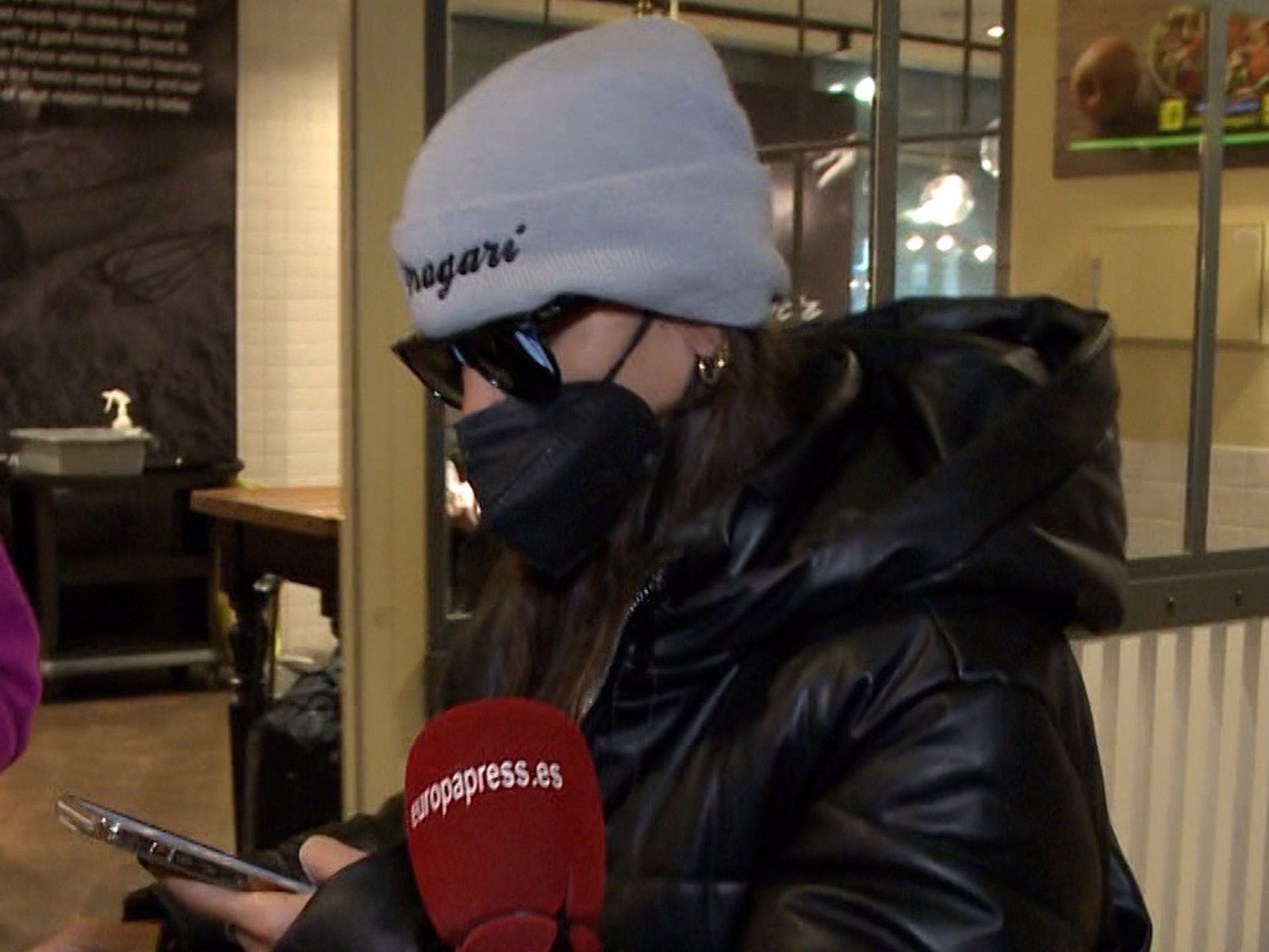 Anabel Pantoja, a su llegada a Madrid este lunes. EP