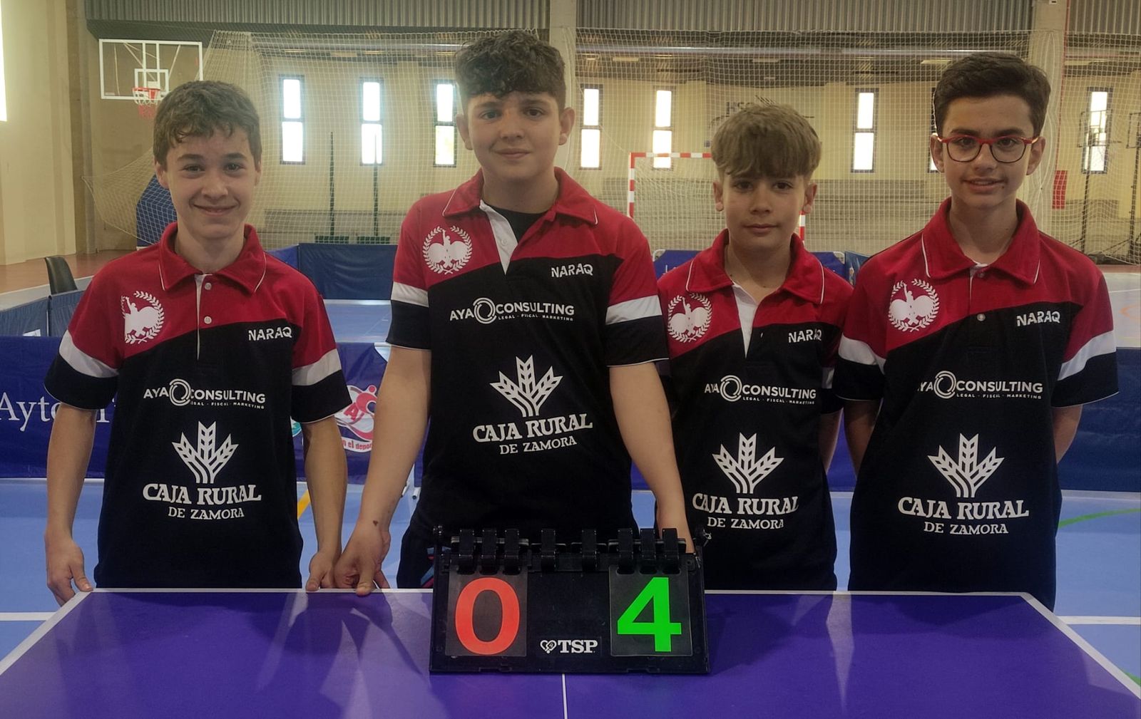 DE IZQUIERDA A DERECHA: Mikel Dorado, Juan Fresno, Gael Fernández y Rubén Barrio.ASCENSO A TERCERA NACIONAL 2024