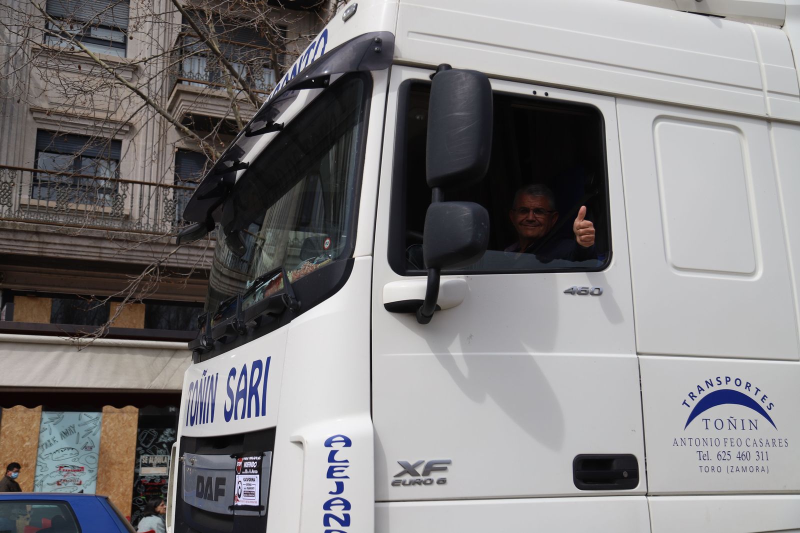 Segundo día de protestas de los transportistas zamoranos Foto María Lorenzo (7)