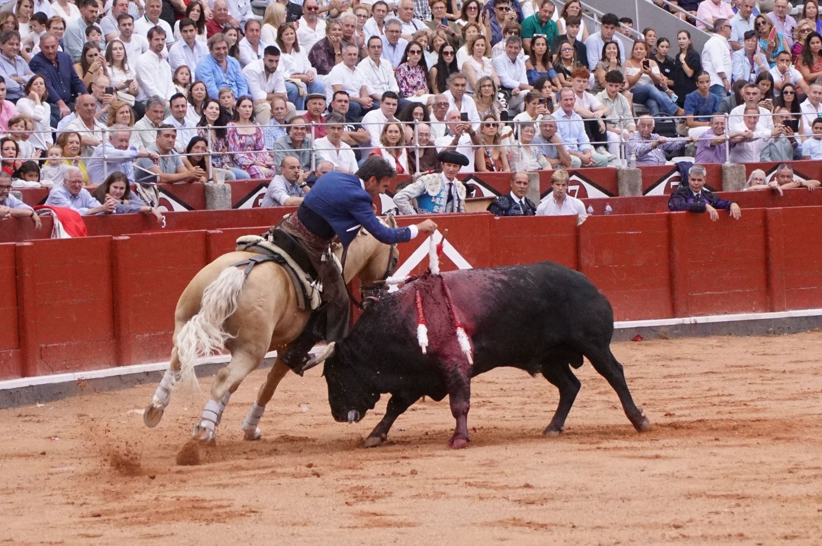 Exhibición de rejoneo en La Glorieta a cargo de Diego Ventura, Rui Fernandes y Sergio Galán