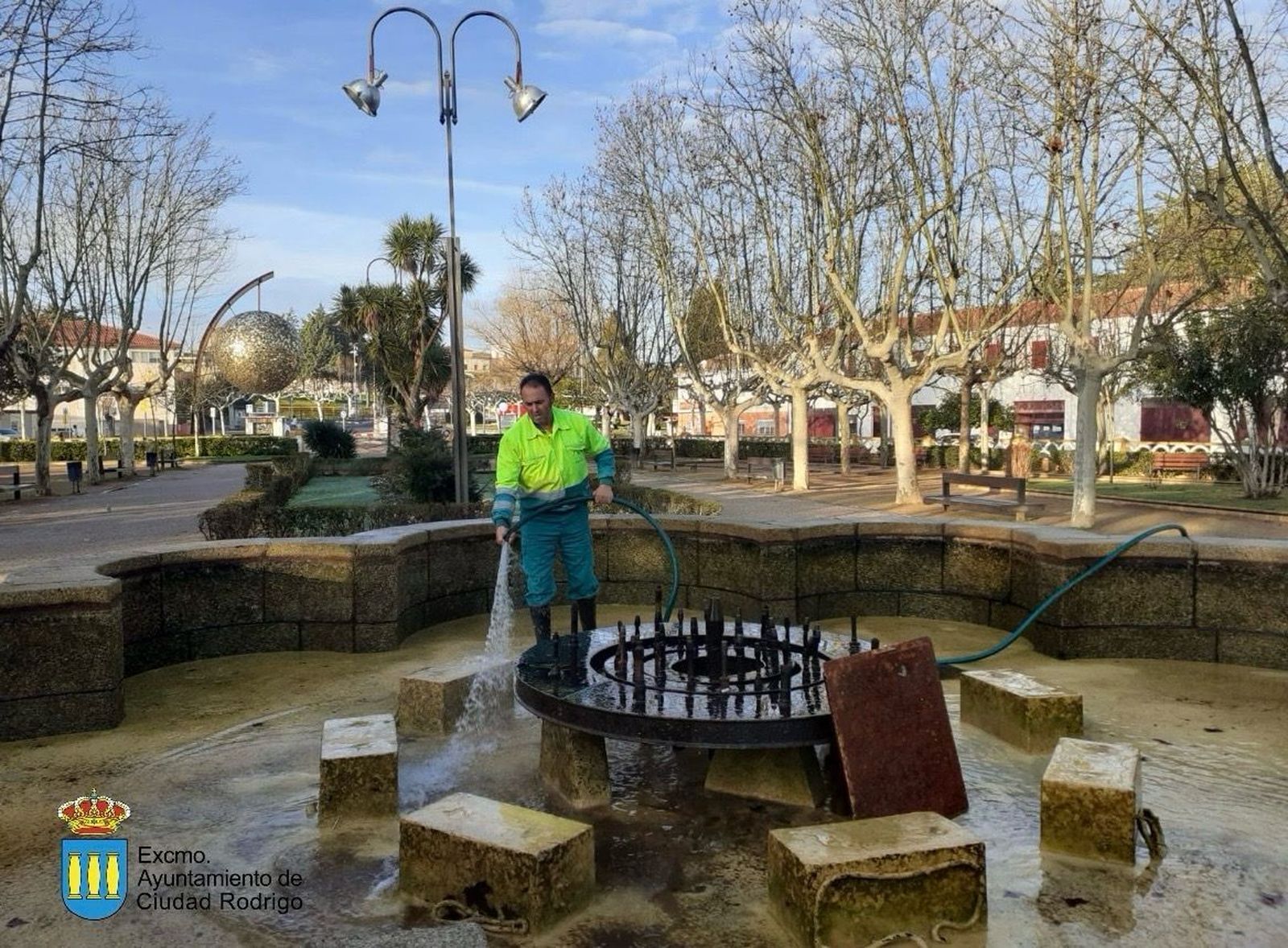 Ciudad Rodrigo limpieza de fuentes