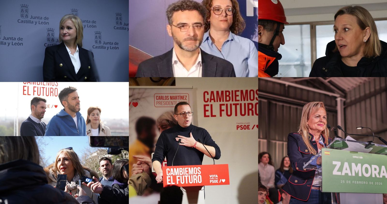 Imagen de los siete procuradores elegidos por Zamora