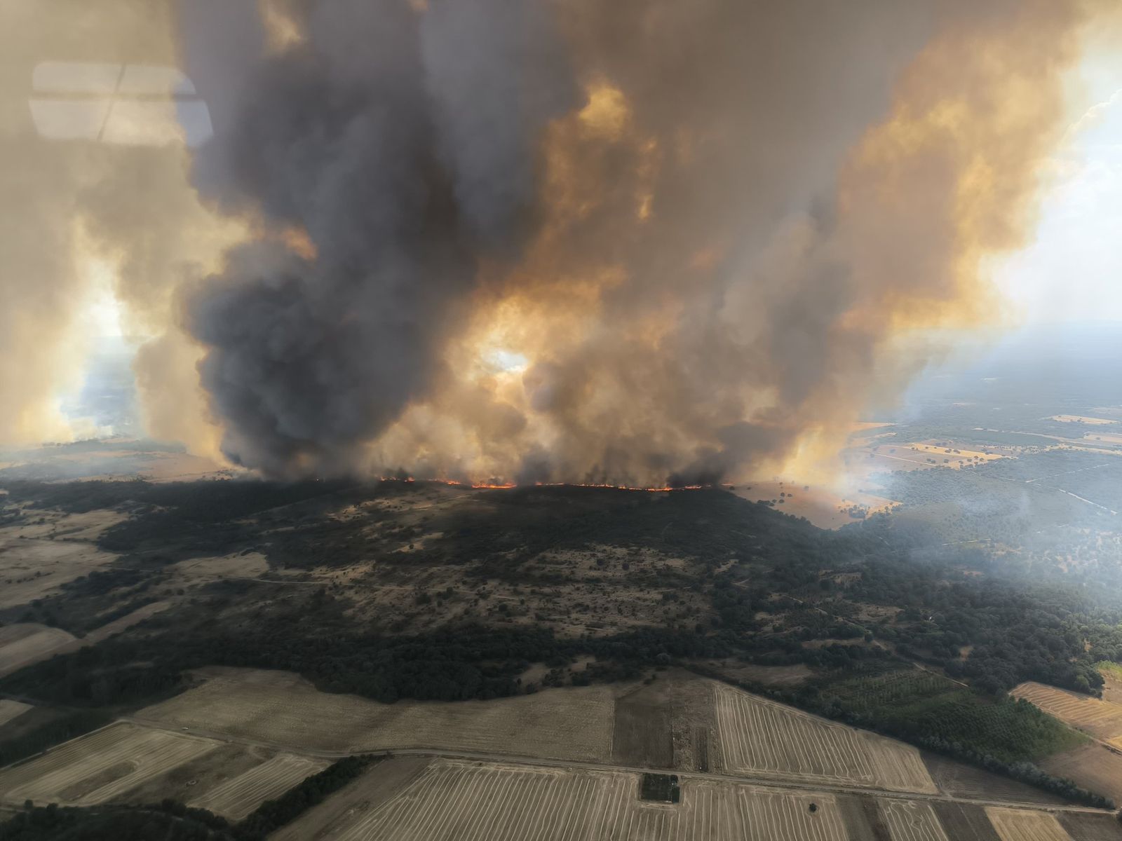 Las desoladoras imágenes del incendio que ha afectado a Molezuelas de la Carballeda, Uña de Quintana y Cubo de Benavente