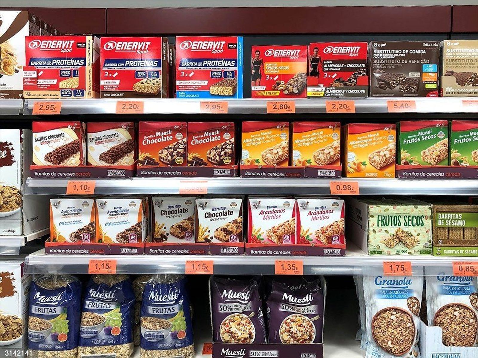 Barritas de proteínas. EP.