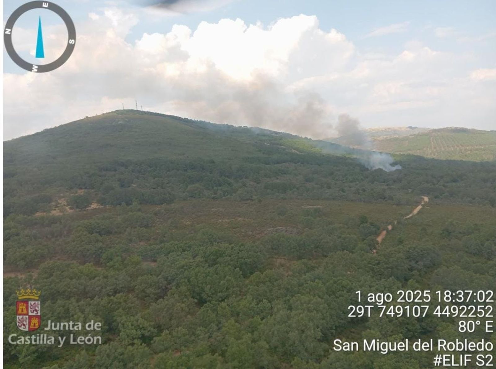 Incendio San Miguel de Robledo