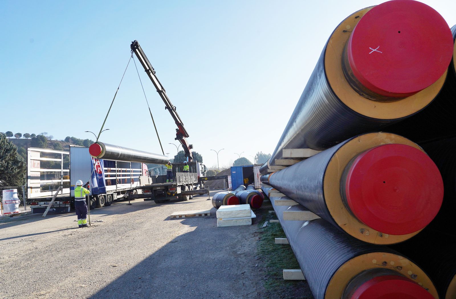 Obras de la red de calor sostenible 'Valladolid Oeste'. Leticia Pérez