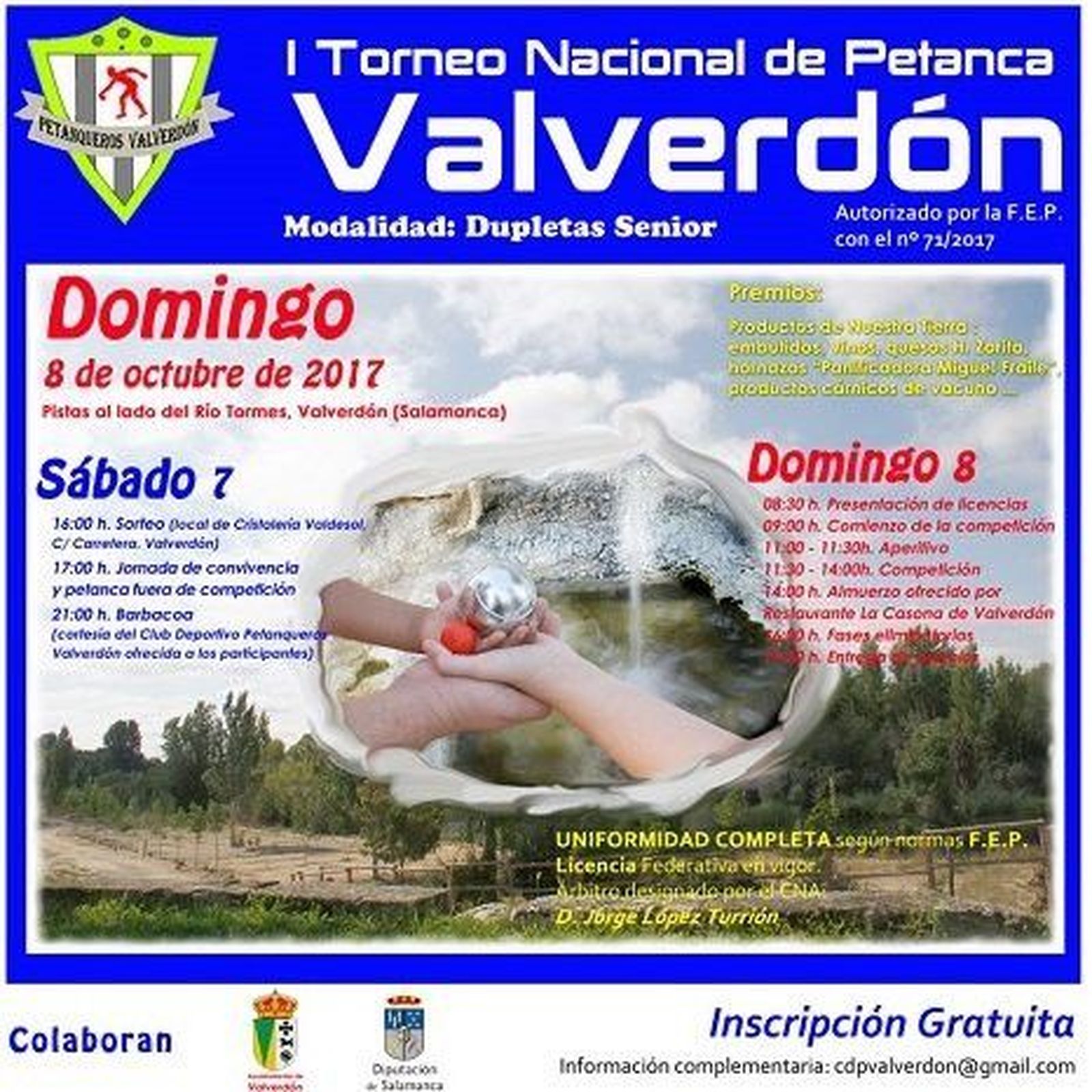 Valverdón organiza el primer Torneo Nacional de Petanca