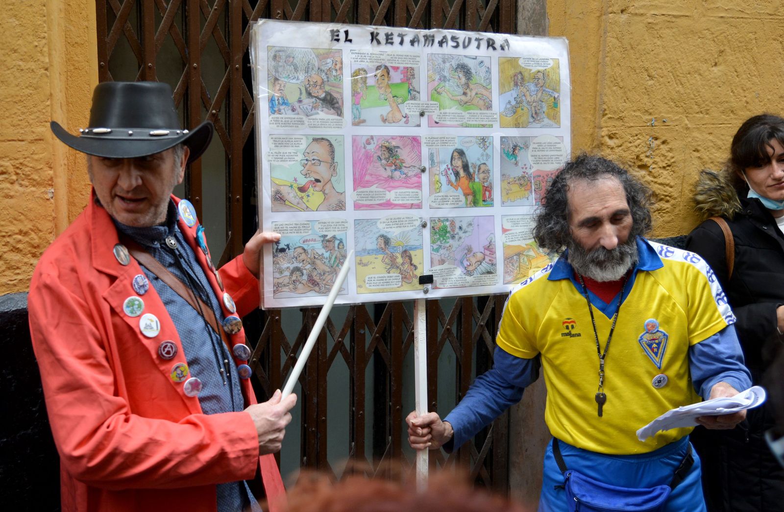 Ketama y Cuqui, personajes míticos del carnaval gaditano.