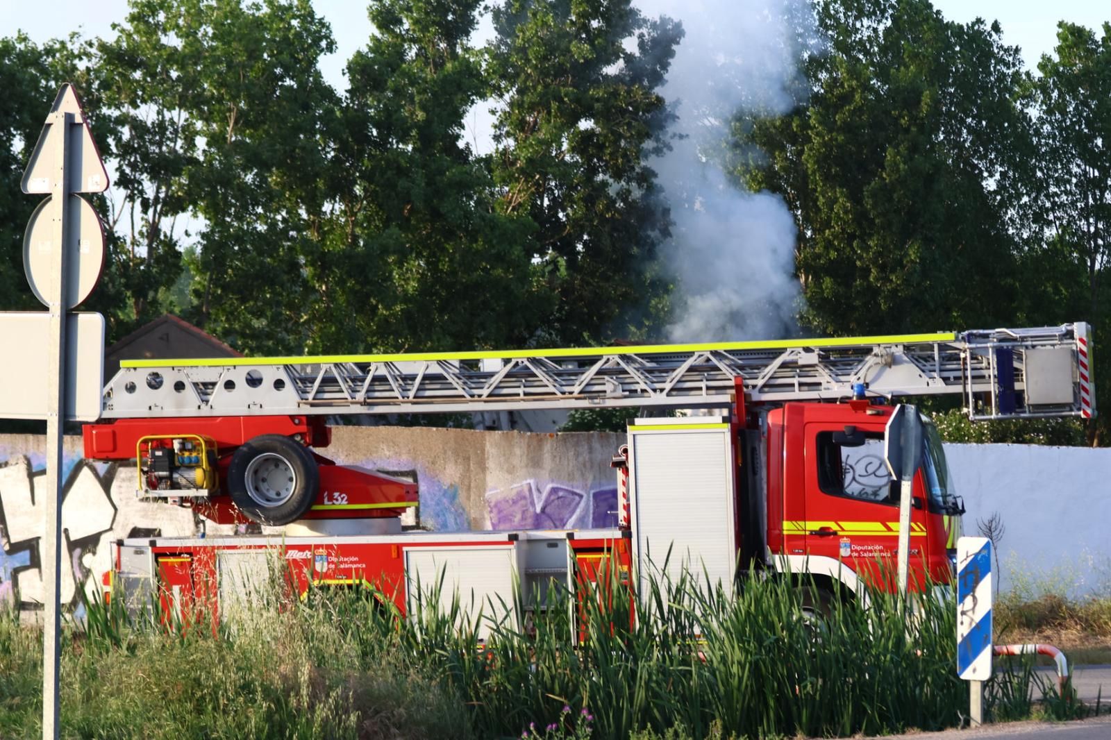 Incendio en una casa abandonada en Santa Marta